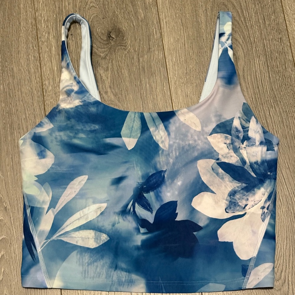 Blue Floral Women's Top